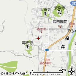 大分県玖珠郡玖珠町森1050周辺の地図