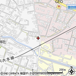 福岡県久留米市西町702周辺の地図