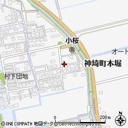 佐賀県神埼市神埼町本堀2582-9周辺の地図