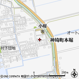 佐賀県神埼市神埼町本堀2582周辺の地図