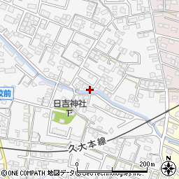 福岡県久留米市西町747-10周辺の地図