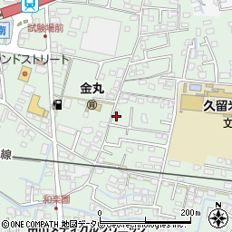 福岡県久留米市津福本町130周辺の地図