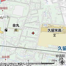 福岡県久留米市津福本町132周辺の地図
