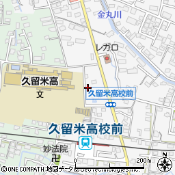 福岡県久留米市西町478-10周辺の地図