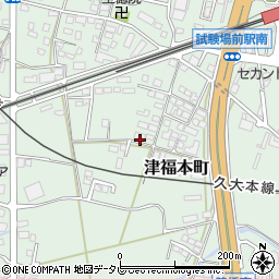 福岡県久留米市津福本町661周辺の地図