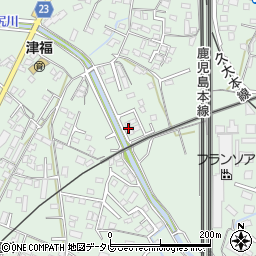 福岡県久留米市津福本町1339-14周辺の地図