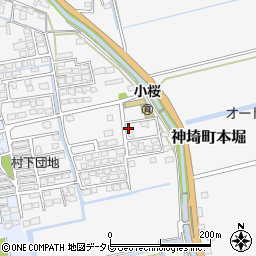 佐賀県神埼市神埼町本堀2582-10周辺の地図