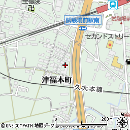 福岡県久留米市津福本町643-18周辺の地図