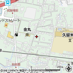 福岡県久留米市津福本町138周辺の地図