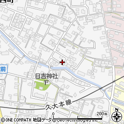 福岡県久留米市西町747-13周辺の地図