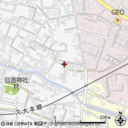 福岡県久留米市西町738-2周辺の地図