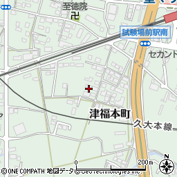 福岡県久留米市津福本町660周辺の地図