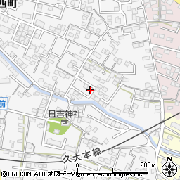 福岡県久留米市西町747周辺の地図