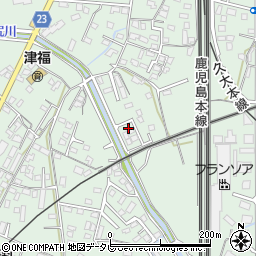 福岡県久留米市津福本町1339-11周辺の地図