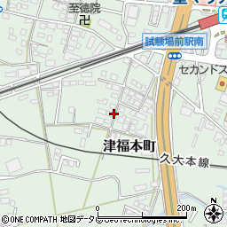 福岡県久留米市津福本町665-19周辺の地図