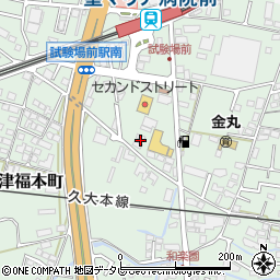 福岡県久留米市津福本町492-1周辺の地図