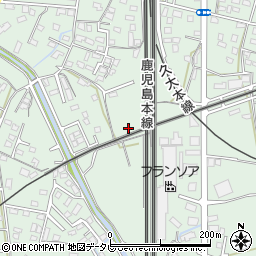 福岡県久留米市津福本町1344-2周辺の地図