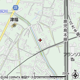 福岡県久留米市津福本町1339-7周辺の地図