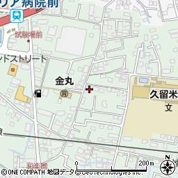 福岡県久留米市津福本町137周辺の地図