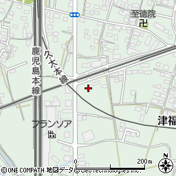 福岡県久留米市津福本町861-1周辺の地図