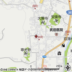 大分県玖珠郡玖珠町森1059周辺の地図
