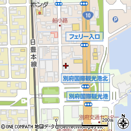 Four Clover's CAFE 別府周辺の地図
