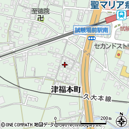 福岡県久留米市津福本町643-4周辺の地図