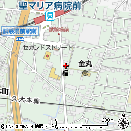 福岡県久留米市津福本町498-1周辺の地図