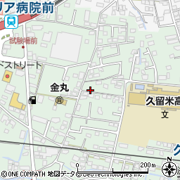 福岡県久留米市津福本町140周辺の地図