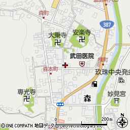 大分県玖珠郡玖珠町森940周辺の地図