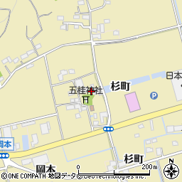 佐賀県小城市杉町周辺の地図