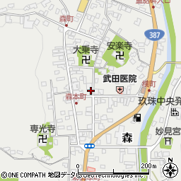 大分県玖珠郡玖珠町森937周辺の地図