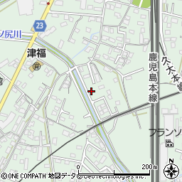 福岡県久留米市津福本町1323周辺の地図