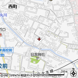 福岡県久留米市西町760周辺の地図