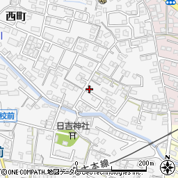 福岡県久留米市西町749周辺の地図