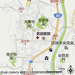 大分県玖珠郡玖珠町森945周辺の地図