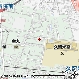福岡県久留米市津福本町141周辺の地図