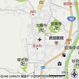 大分県玖珠郡玖珠町森930周辺の地図
