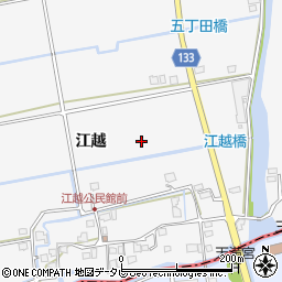 佐賀県三養基郡上峰町江越周辺の地図