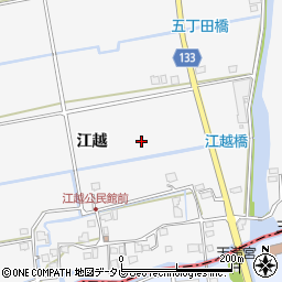 佐賀県上峰町（三養基郡）江越周辺の地図
