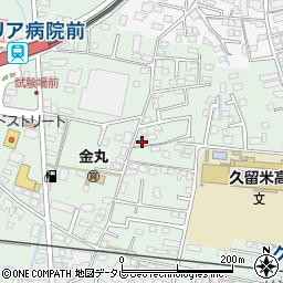 福岡県久留米市津福本町193周辺の地図