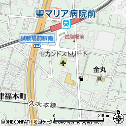 福岡県久留米市津福本町489周辺の地図