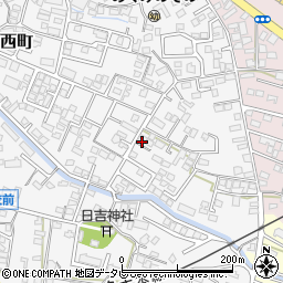 福岡県久留米市西町729周辺の地図