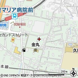 福岡県久留米市津福本町512-7周辺の地図
