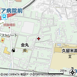 福岡県久留米市津福本町194周辺の地図