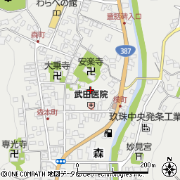 大分県玖珠郡玖珠町森699周辺の地図
