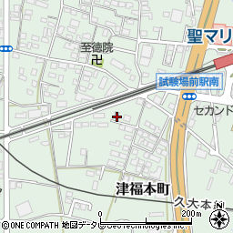 福岡県久留米市津福本町658周辺の地図