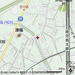 福岡県久留米市津福本町1325周辺の地図