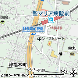 福岡県久留米市津福本町478-1周辺の地図