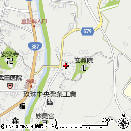 大分県玖珠郡玖珠町森572周辺の地図